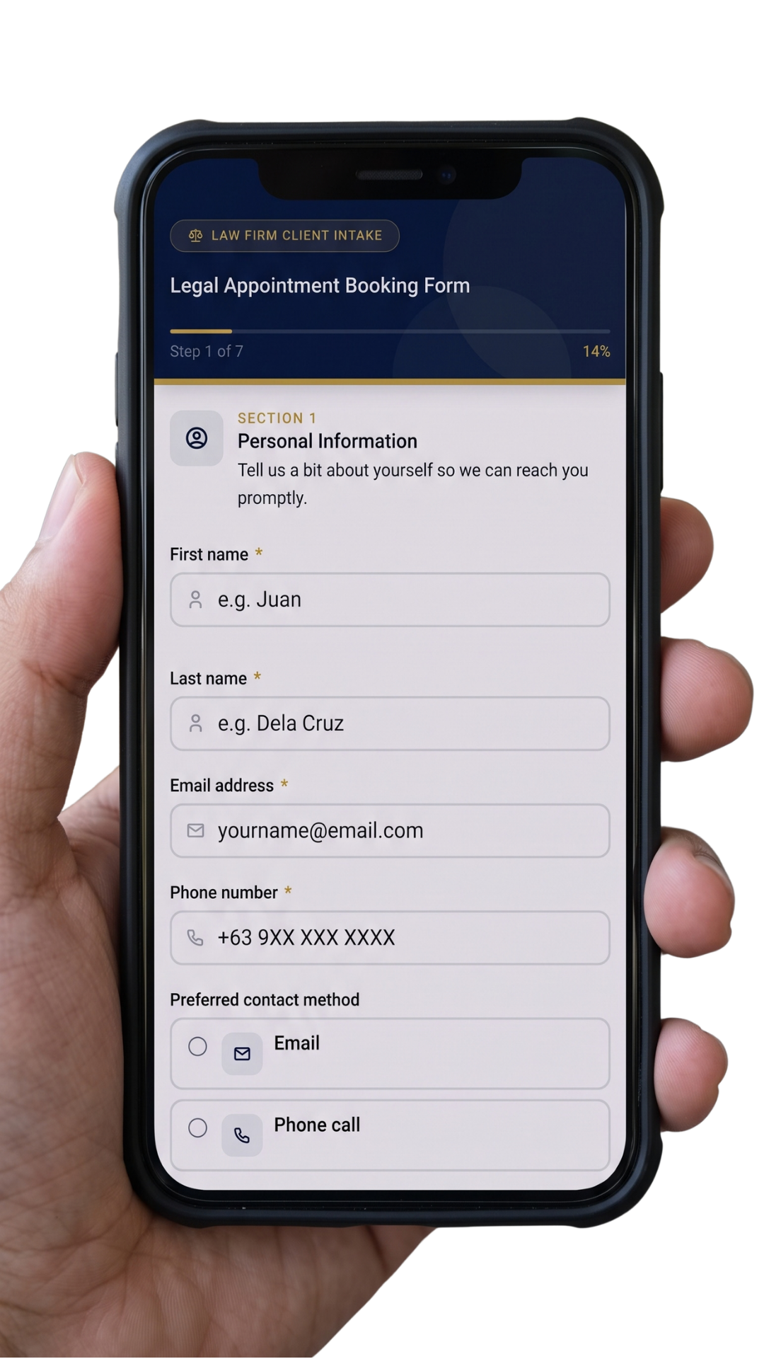 Booking Form